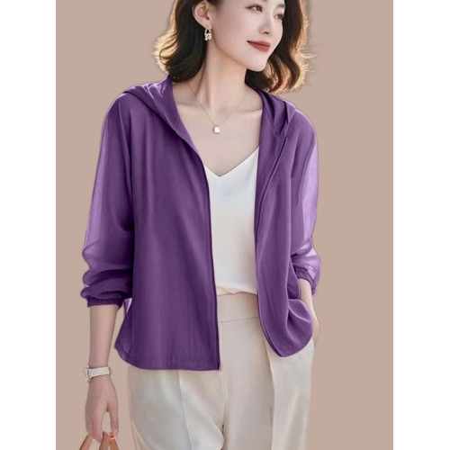 連帽防曬衣女夏薄款輕薄透氣2025新款中年女士時尚洋氣防曬服外套