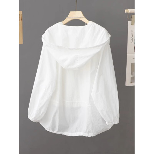 連帽防曬衣女2025新款夏季寬鬆女士薄款防紫外線透氣防曬服外套潮