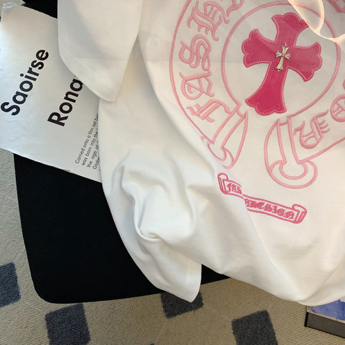 撿漏~十字架短袖t恤女寬鬆oversize潮牌美式復古小衆高街白色上衣