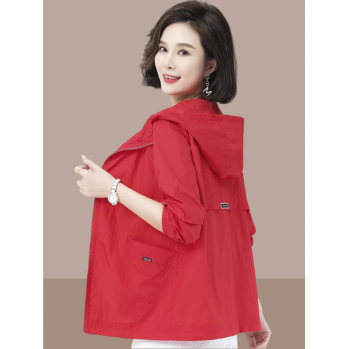 中年女士冰絲防曬衣女款2025新款夏季薄款透氣大碼防曬服休閒外套