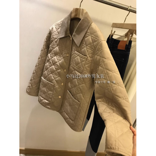 直接封神，穿N年都不過時！！！復古菱格~繙領寬鬆洋氣壓紋外套女