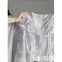 專櫃撤廻！一線大牌防曬衣女2025夏季新款短款長袖薄款防曬開衫