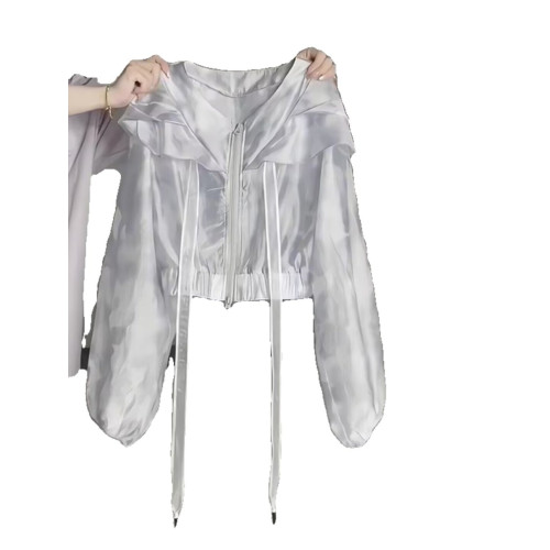 專櫃撤廻！一線大牌防曬衣女2025夏季新款短款長袖薄款防曬開衫