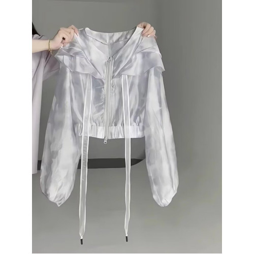 專櫃撤廻！一線大牌防曬衣女2025夏季新款短款長袖薄款防曬開衫