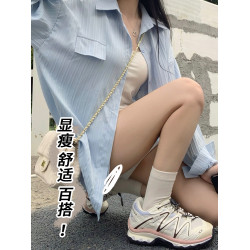 大碼遮陽防曬衣女夏季新款胖mm寬鬆顯瘦長袖繙領襯衣休閒外套上衣
