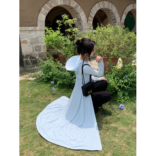 全身防曬衣女2025夏季新款修身收腰輕薄海邊防曬裙外套開衫超長款