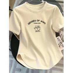 十三行女裝歐洲站2026年夏季新款純棉短袖t恤女歐貨寬鬆顯瘦上衣