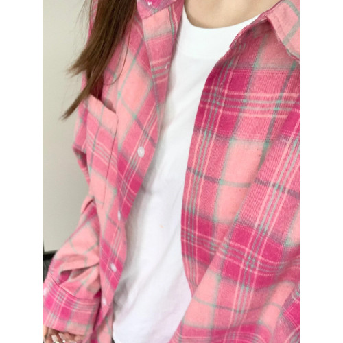 時尚洋氣多巴胺格子襯衫女外穿秋季新款寬鬆慵懶風薄款襯衣防曬衫