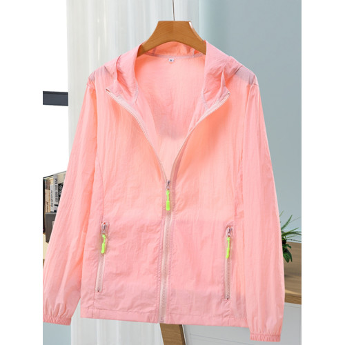 防曬衣女2024新款夏季薄款防曬服防紫外線透氣長袖寬鬆大碼短外套