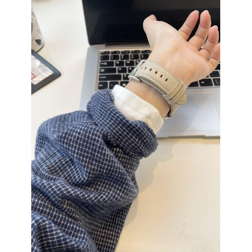 韓系藍色格子磨毛襯衫女春秋冬季新款慵懶風寬鬆百搭襯衣情侶外套