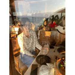 Turn right/陳大腿 法式印花開衫女春季百搭氣質紐釦碎花隨性上衣