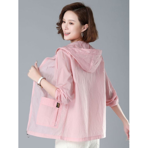 防曬衣女夏季纖薄2025新款寬鬆大碼防紫服透氣女士短外套時尚洋氣