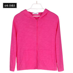 竹節棉防曬衣女款0665夏季薄款2025年新款透氣防紫外線開衫外套夏