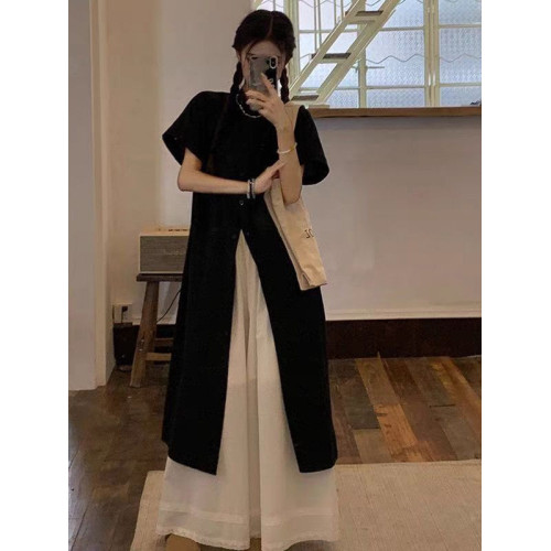 夏季新品薄款寬鬆曡穿長款襯衣百搭折曡女設計防曬衣高級感山本風