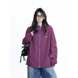 【坐吃山空】夏季新款戶外輕薄防曬衣女oversize寬鬆防紫外線外套