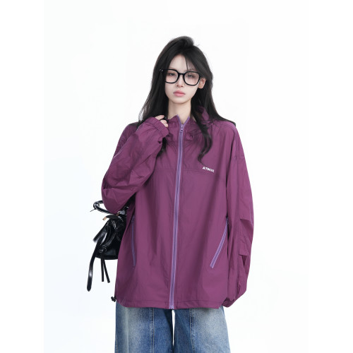 【坐吃山空】夏季新款戶外輕薄防曬衣女oversize寬鬆防紫外線外套