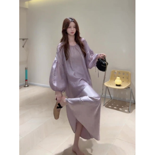 慵懶風紫色防曬衣女夏季2025新款高級感時尚燈籠袖薄款上衣罩衫女