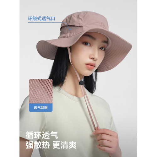 伯希和戶外防曬帽女大帽簷登山徒步快乾牛仔帽子遮陽透氣漁夫帽男