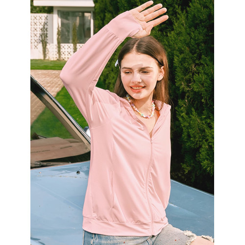 雪中飛防曬衣女2026新款夏季輕薄外套女款小個子冰絲粉色防曬服PC