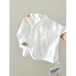 夏季薄款新生兒半背衣純棉無骨寶寶上衣春秋冬打底初生嬰兒和尚服