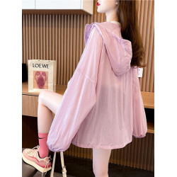 防曬衣女薄款外套2025年夏季新款防紫外線透氣時尚寬鬆大碼防曬服