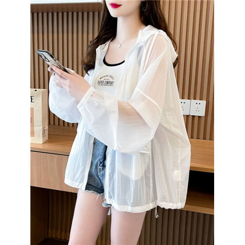 防曬衣女薄款外套2025年夏季新款防紫外線透氣時尚寬鬆大碼防曬服