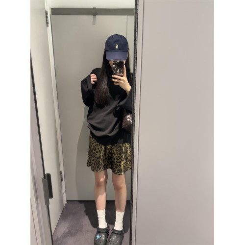 美式高街松弛感黑色簡約長袖防曬罩衫女夏季原宿風休閒寬鬆上衣潮