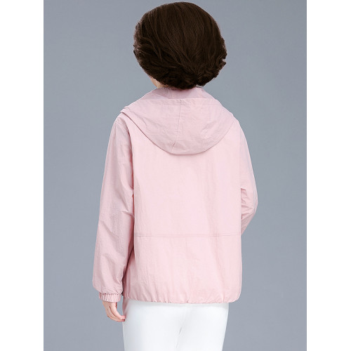 媽媽春裝外套薄款中年女春秋風衣2025新款夏裝中老年短款洋氣上衣