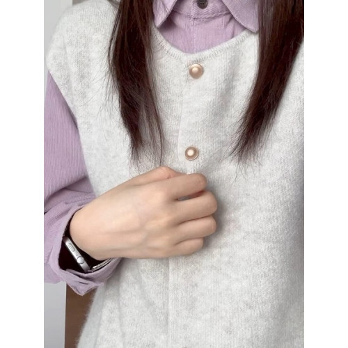 輕奢紫色燈芯絨長袖襯衫外套女早秋冬小個子寬鬆襯衣曡穿上衣外搭