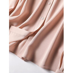 高級感粉色襯衫2026年春季新款女裝溫柔風氣質長袖襯衣仿氣質上衣