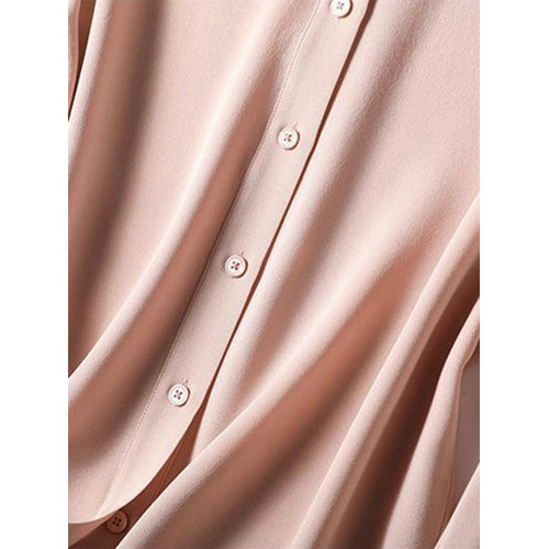 高級感粉色襯衫2026年春季新款女裝溫柔風氣質長袖襯衣仿氣質上衣