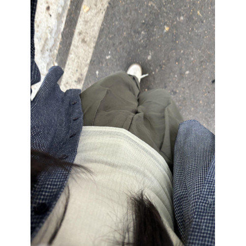 磨毛棉格子襯衫女春秋2025新款韓系chic復古寬鬆內搭曡穿上衣外套