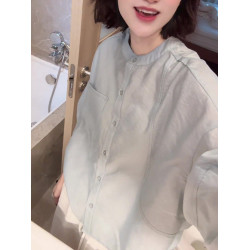 氣質休閒時尚簡約輕薄寬鬆長袖防曬衫女2025秋季新款通勤百搭上衣