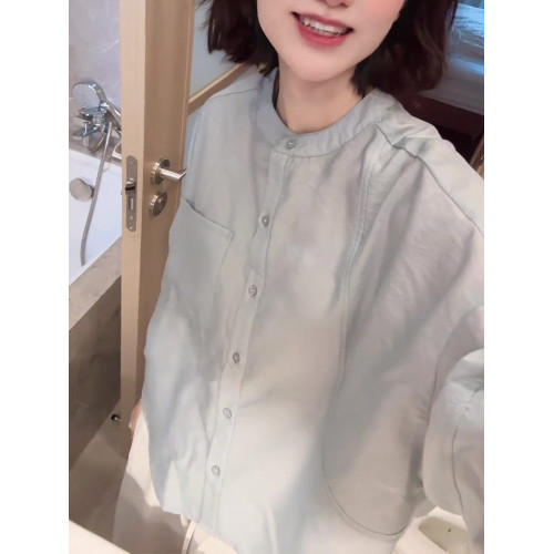 氣質休閒時尚簡約輕薄寬鬆長袖防曬衫女2025秋季新款通勤百搭上衣