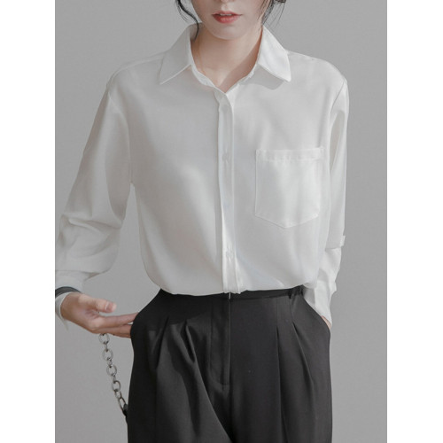 黑色真絲襯衫女春秋2026年新款高級感雪紡上衣設計感小衆女士襯衣