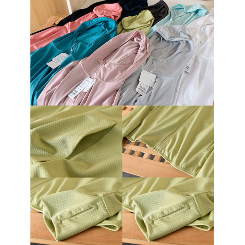 日單2025夏季新款彈力速乾衣薄款透氣防曬皮膚衣短外套女