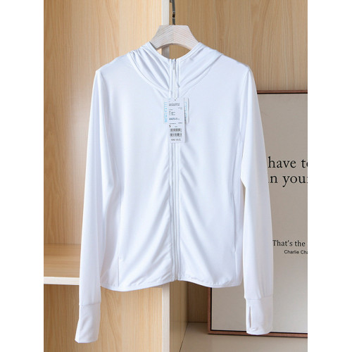 日單2025夏季新款彈力速乾衣薄款透氣防曬皮膚衣短外套女