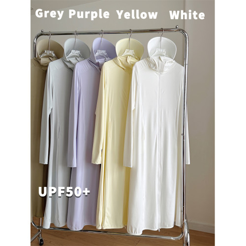 原紗型防曬衣女款長款夏季薄款防曬服寬鬆防紫外線透氣全身外套