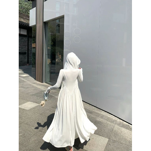 夏季防曬衣女2025新款海邊輕薄透氣防紫外線中長款防曬服修身外套