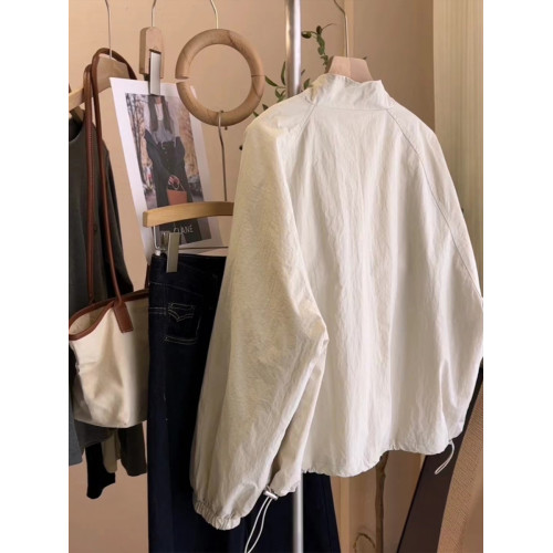 韓版休閒立領防曬衣薄款外套夏季新款戶外寬鬆沖鋒衣運動夾克女潮