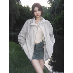 防曬衣女薄紗外穿夏季2024新款百搭寬鬆防紫外線薄款防曬服外套潮