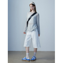 EGGKA綁帶薄款防曬罩衫設計感通勤小個子寬鬆休閒氣質長袖上衣女