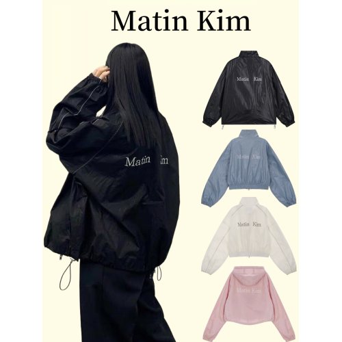 韓國matin kim沖鋒衣外套女迪麗熱巴同款垃圾袋薄款防曬衣情侶款