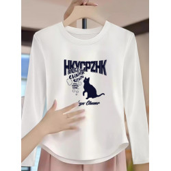 十三行女裝長袖打底衫秋冬2026新款設計感弧形短款T恤女內搭上衣