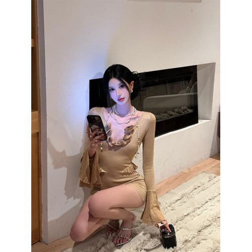 法式復古連體褲短款氣質辣妹風2024年新款修身顯瘦女