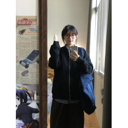 復古藍色格子襯衫秋冬內搭曡穿上衣小個子女休閒2025年早春薄外套