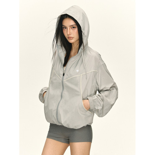 Ariseism  美式復古防曬服女夏季新款上衣