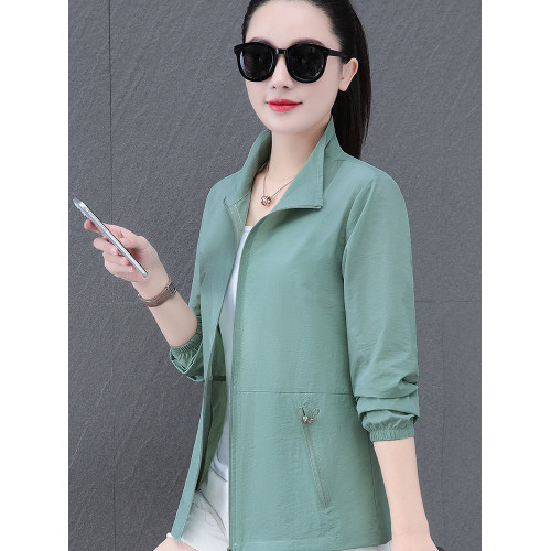 繙領冰絲速乾防曬衣女2026夏季新款長袖輕薄皮膚衣薄款防曬服外套