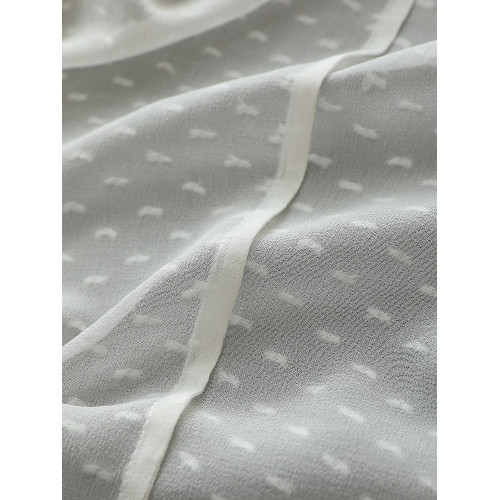 仙氣意境~真絲桑蠶絲剪花防曬罩衫微喇袖透視感圓領上衣 SY0129