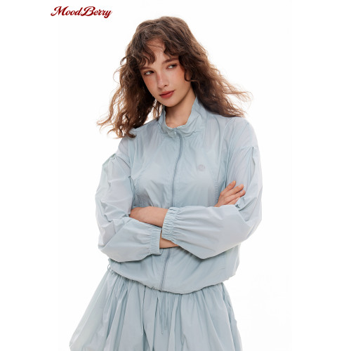 MoodBerry UPF50+戶外透氣速乾防曬衣女夏季寬鬆防曬服花苞裙套裝